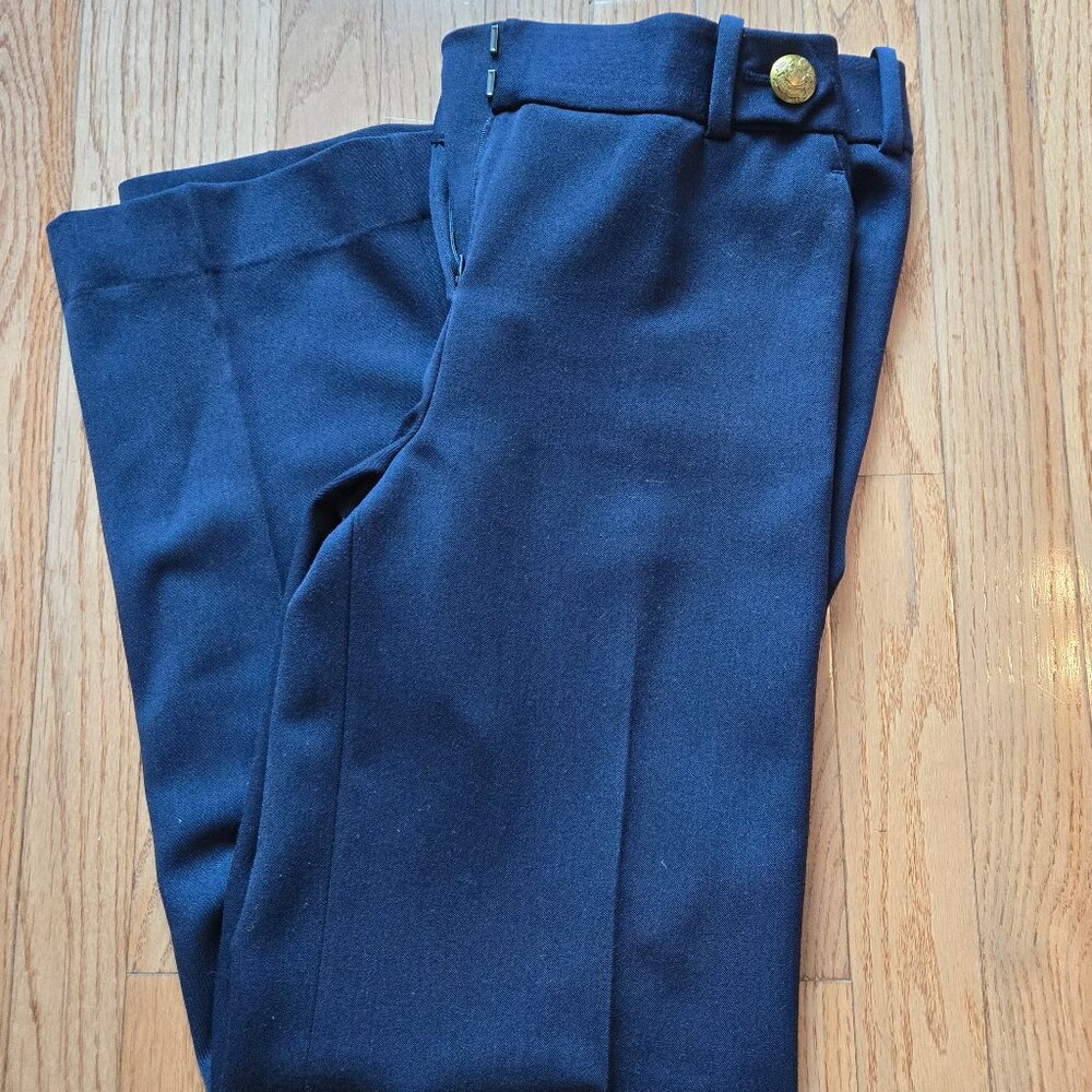 Womens Size 4R Limited Navy Blue Flare Leg Pants